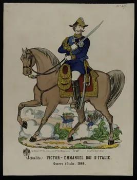 estampe (Actualité.) VICTOR-EMMANUEL ROI D'ITALIE.  Guerre d'Italie. 1866. 1953.86.1026 Photo