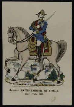 estampe (Actualité.) VICTOR-EMMANUEL ROI D'ITALIE.  Guerre d'Italie. 1866. 1953.86.1027 Photo