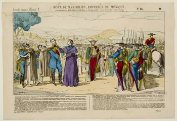 Pinot et Sagaire estampe MORT DE MAXIMILIEN, EMPEREUR DU MEXIQUE Lorraine, France 1867 1953.86.1059 Photo