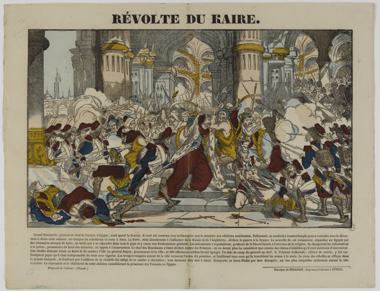 estampe REVOLTE DU KAIRE. 1953.86.621 Photo RMN-Grand Palais (Mucem)