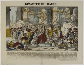 estampe REVOLTE DU KAIRE. 1953.86.621 Photo RMN-Grand Palais (Mucem)