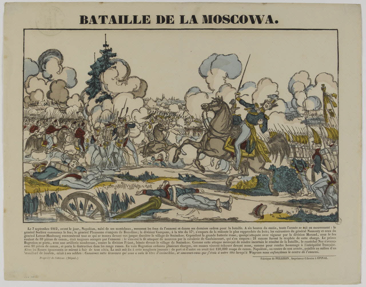estampe BATAILLE DE LA MOSCOWA. 1953.86.627 Photo RMN-Grand Palais (Mucem)