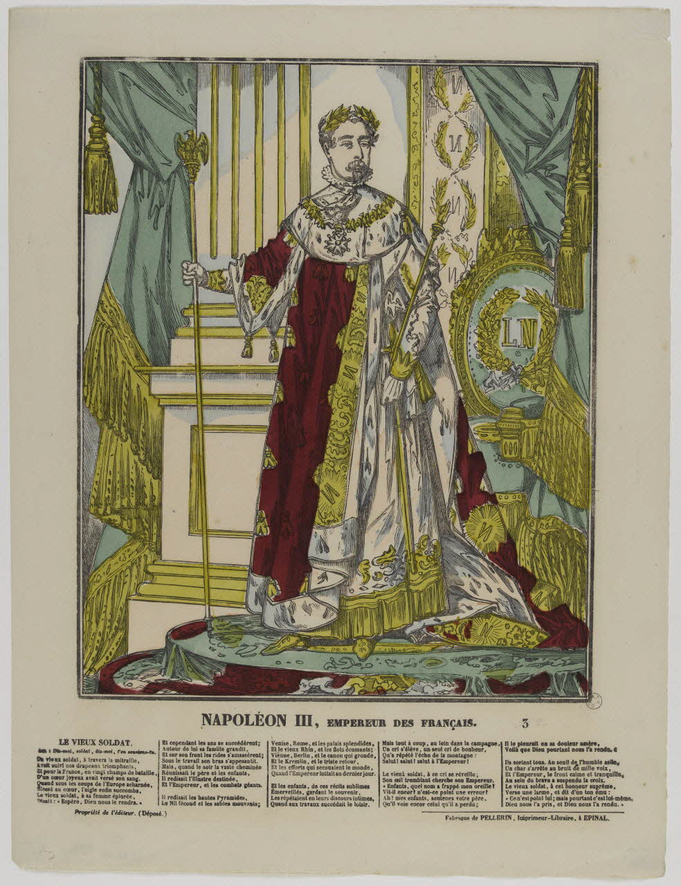 estampe NAPOLEON III, EMPEREUR DES FRANCAIS. 1953.86.681 Photo RMN-Grand Palais (Mucem)