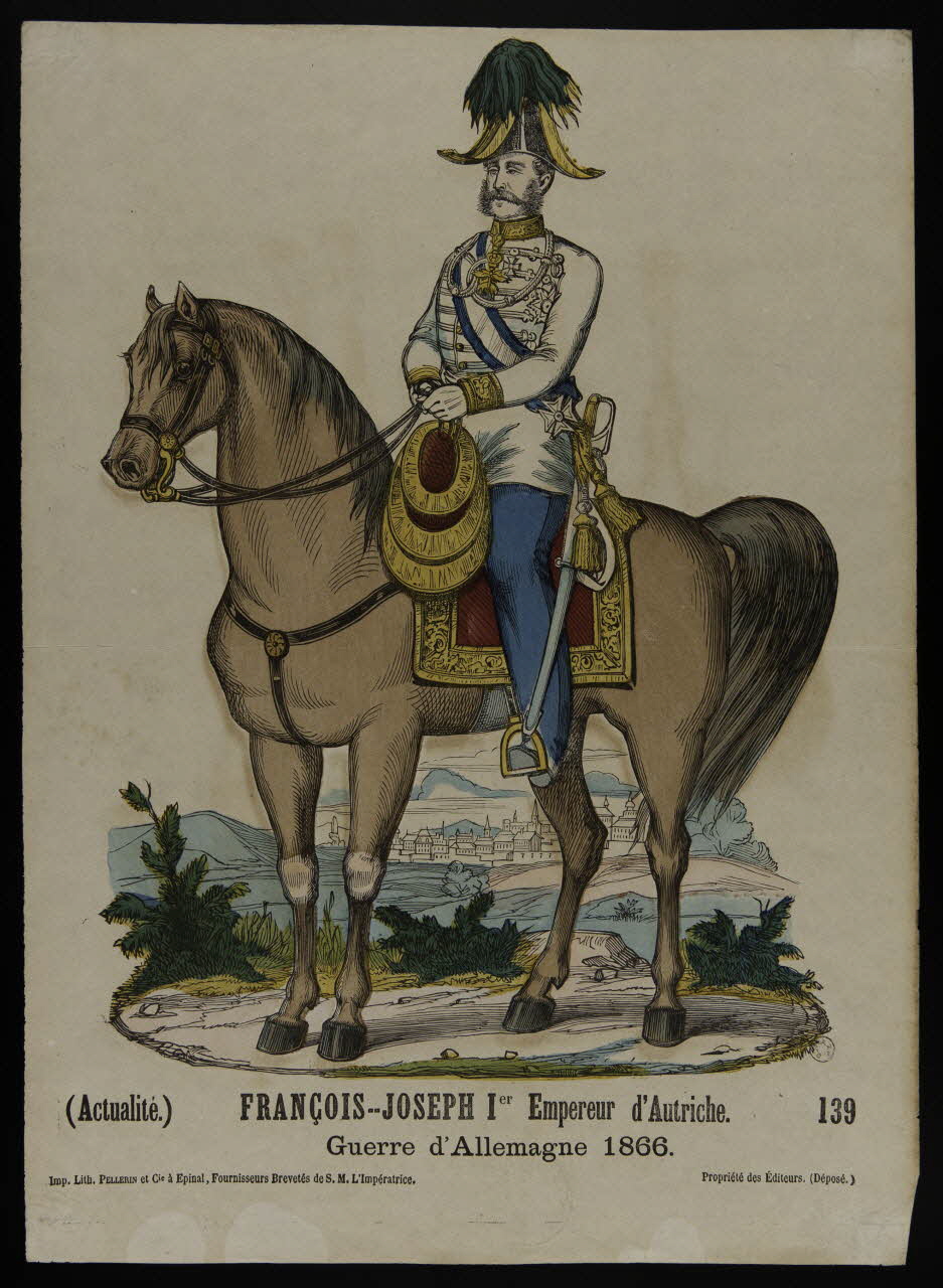 estampe (Actualité.) FRANCOIS-JOSEPH Ier Empereur d'Autriche.  Guerre d'Allemagne. 1866. 1953.86.1071 Photo