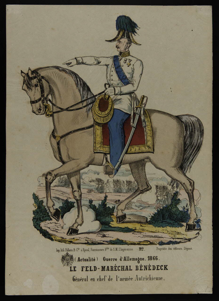 estampe (Actualité) Guerre d'Allemagne. 1866.  LE FELD-MARECHAL BENEDECK  Général en chef de l'armée Autrichienne. 1953.86.1072 Photo