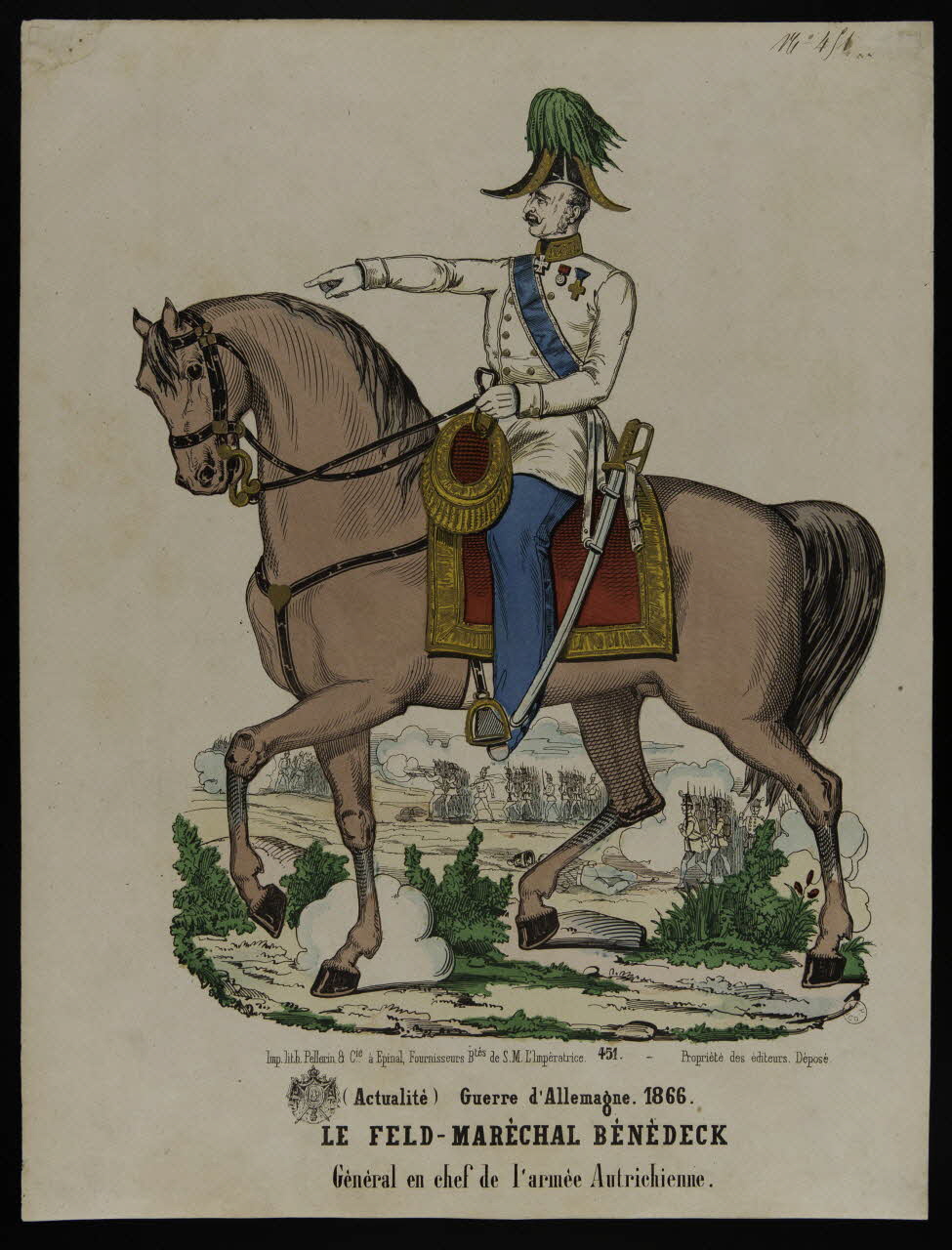 estampe (Actualité) Guerre d'Allemagne. 1866.  LE FELD-MARECHAL BENEDECK  Général en chef de l'armée Autrichienne. 1953.86.1073 Photo