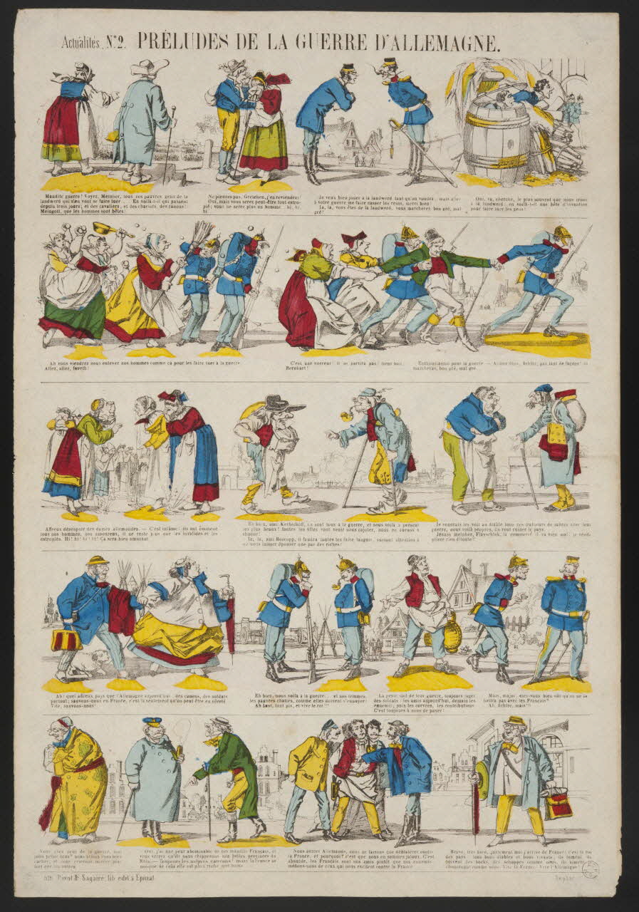 estampe PRELUDES DE LA GUERRE D'ALLEMAGNE. 1953.86.1076 Photo