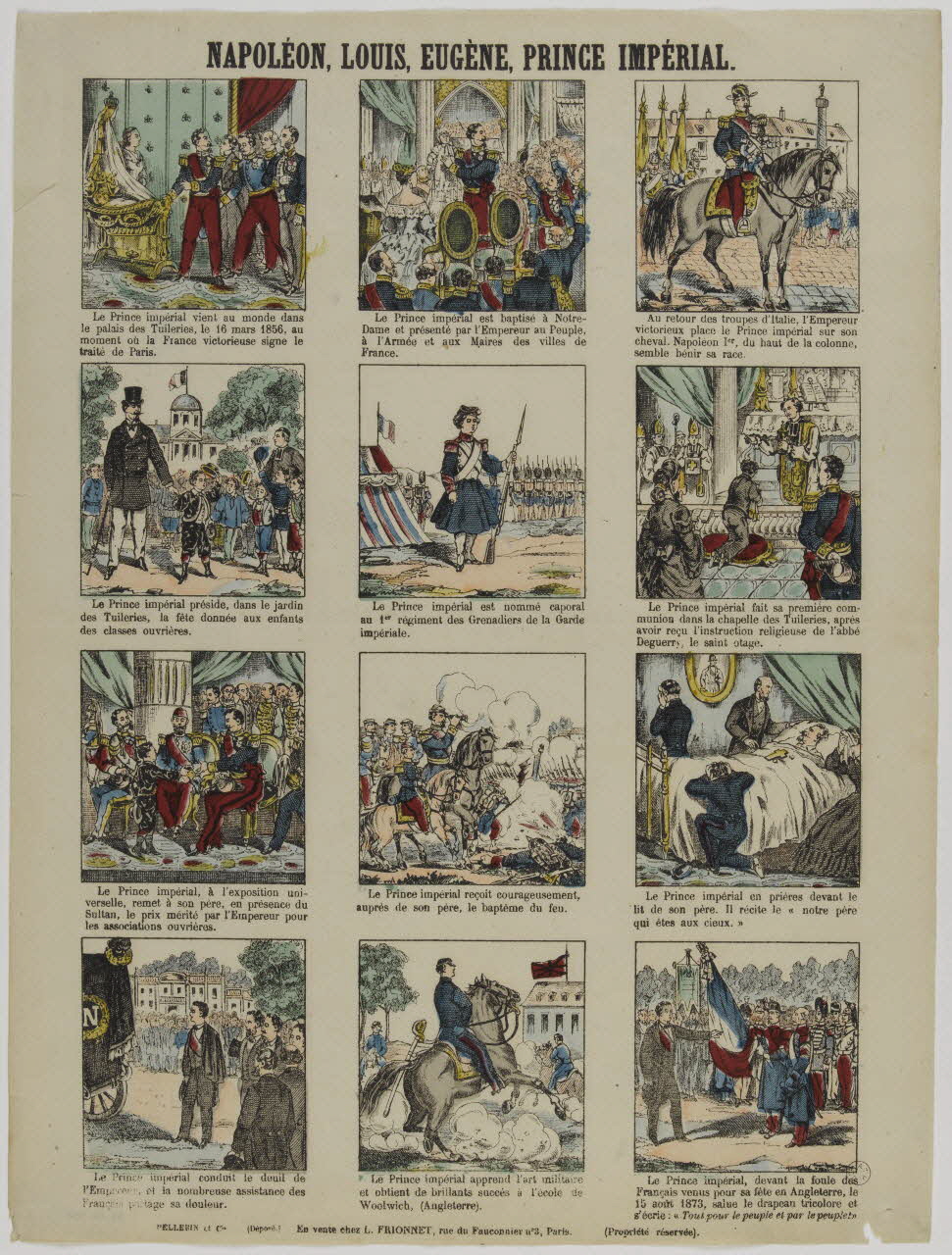 estampe NAPOLEON, LOUIS, EUGENE, PRINCE IMPERIAL. 1953.86.760 Photo RMN-Grand Palais (Mucem)