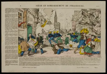 Pinot et Sagaire estampe SIEGE ET BOMBARDEMENT DE STRASBOURG. Lorraine, France 1871-1872 1953.86.1130 Photo