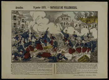 estampe Actualités. 9 janvier 1871. - BATAILLE DE VILLERSEXEL. 1953.86.1152 Photo