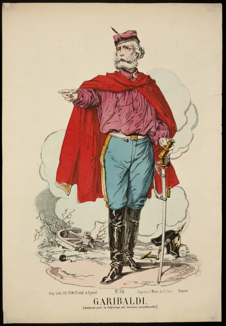 François-Charles Pinot estampe GARIBALDI. Lorraine, France 1872-1874 1953.86.1156 Photo