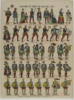 estampe COSTUMES DU TEMPS DE LOUIS XII. 1505. 1953.86.1264 Photo RMN-Grand Palais (Mucem)