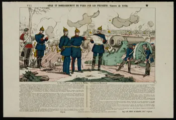 estampe SIEGE ET BOMBARDEMENT DE PARIS PAR LES PRUSSIENS. (Guerre de 1870.) 1953.86.1160 Photo