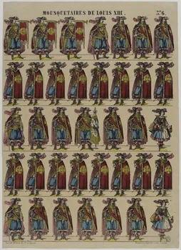 estampe MOUSQUETAIRES DE LOUIS XIII. 1953.86.1278 Photo RMN-Grand Palais (Mucem)