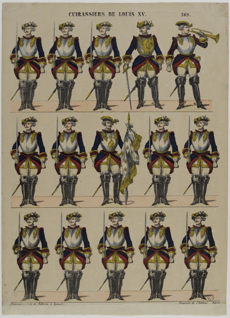 estampe CUIRASSIERS DE LOUIS XV. 1953.86.1299 Photo RMN-Grand Palais (Mucem)