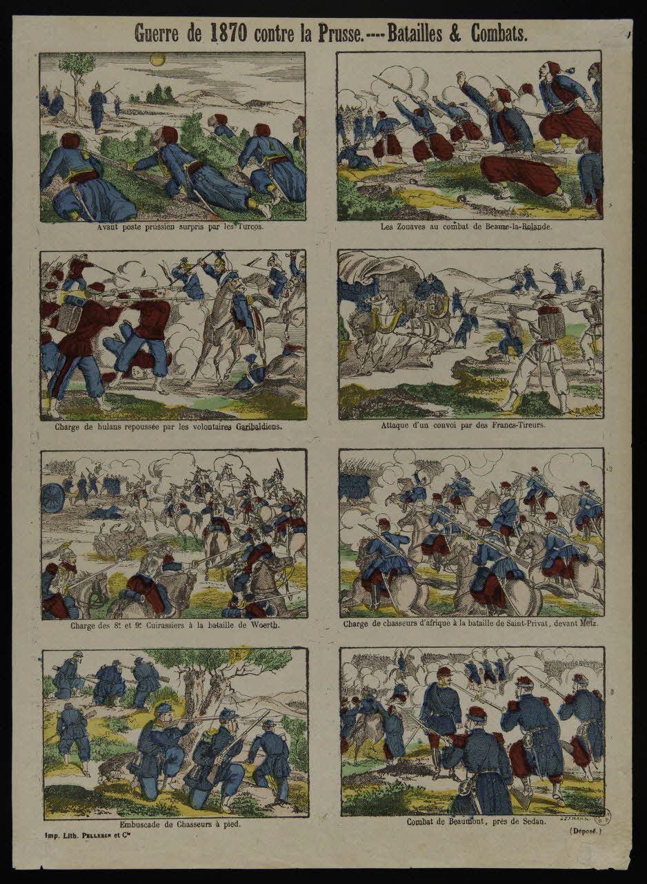 estampe Guerre de 1870 contre la Prusse. - Batailles & Combats. 1953.86.1177 Photo