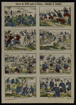 estampe Guerre de 1870 contre la Prusse. - Batailles & Combats. 1953.86.1177  Photo
