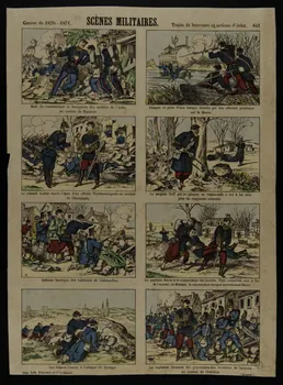 estampe Guerre de 1870-1871. SCENES MILITAIRES. Traits de bravoure et actions d'éclat. 1953.86.1179 Photo