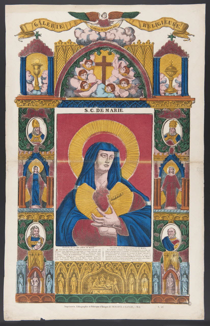 Dembour et Gangel estampe S.C.DE MARIE. Metz 1840-1852 1953.86.119 Photo