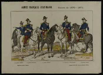 estampe ARMEE FRANCAISE ETAT-MAJOR. Guerre de 1870-1871. 1953.86.1192 Photo