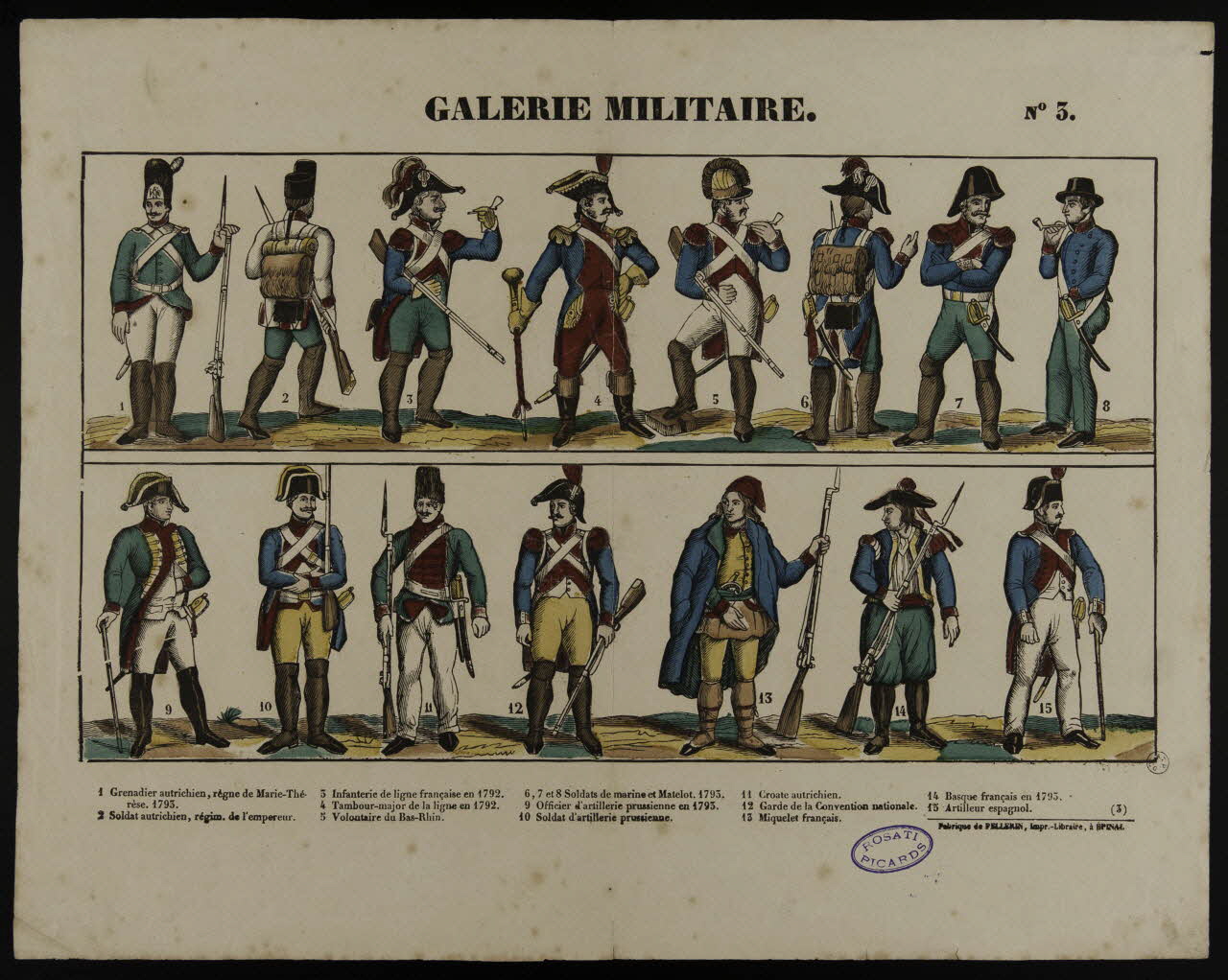 Pellerin estampe GALERIE MILITAIRE. Lorraine, France 1837 1953.86.1229 Photo