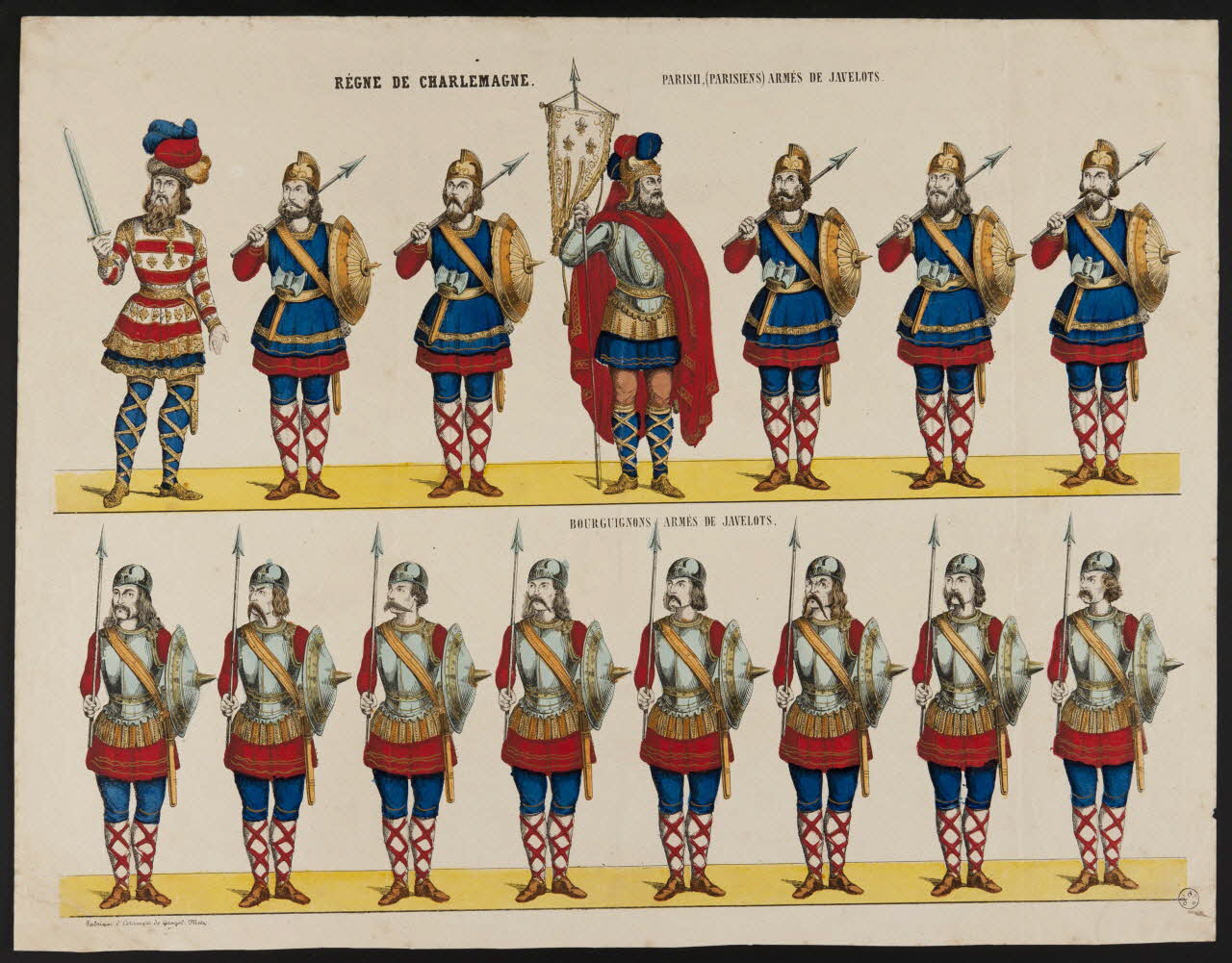 Charles Nicolas Gangel estampe REGNE DE CHARLEMAGNE. Metz 1852-1858 1953.86.1232 Photo