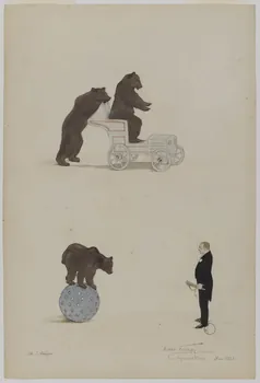 Marthe Vesque ; Juliette Vesque partie d'un ensemble de dessins Deux numéros de cirque : Adde Farron 1921 1968.102.115 Photo RMN-Grand Palais (Mucem)