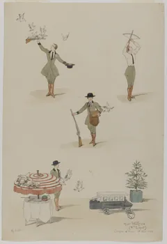 Marthe Vesque ; Juliette Vesque partie d'un ensemble de dessins Numéro de cirque : Miss Woolford (Mlle Loyal) 1924 1968.102.122 Photo RMN-Grand Palais (Mucem)