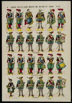 estampe ARMEE FRANCAISE, REGNE DE HENRI IV. 1600. 1953.86.1273  Photo