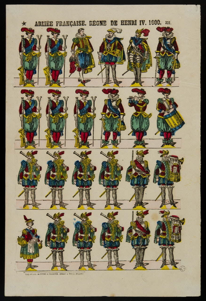 estampe ARMEE FRANCAISE. REGNE DE HENRI IV. 1600. 1953.86.1274 Photo