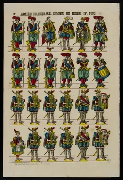estampe ARMEE FRANCAISE. REGNE DE HENRI IV. 1600. 1953.86.1274  Photo