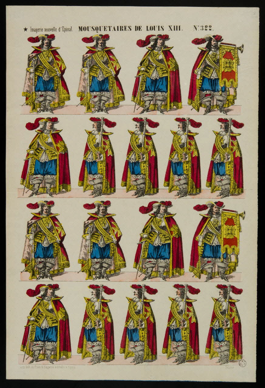 estampe MOUSQUETAIRES DE LOUIS XIII. 1953.86.1277 Photo