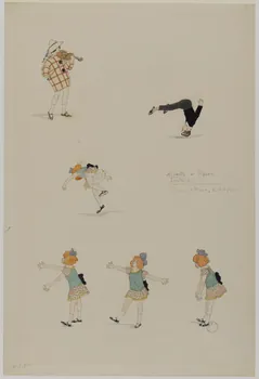 Marthe Vesque ; Juliette Vesque partie d'un ensemble de dessins Numéro de cirque : Alberta et Robert Fratellini 1924 1968.102.158 Photo RMN-Grand Palais (Mucem)