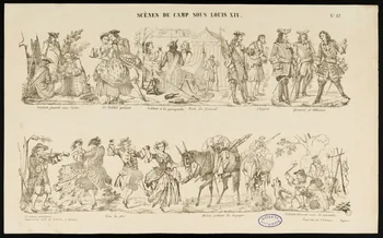 estampe SCENES DE CAMP SOUS LOUIS XIV. 1953.86.1289  Photo