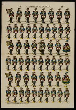 estampe CUIRASSIERS DE LOUIS XV. 1953.86.1294  Photo