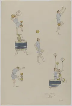 Marthe Vesque ; Juliette Vesque partie d'un ensemble de dessins Enrico Rastelli  Cirque Medrano 1930 1968.102.182 Photo RMN-Grand Palais (Mucem)