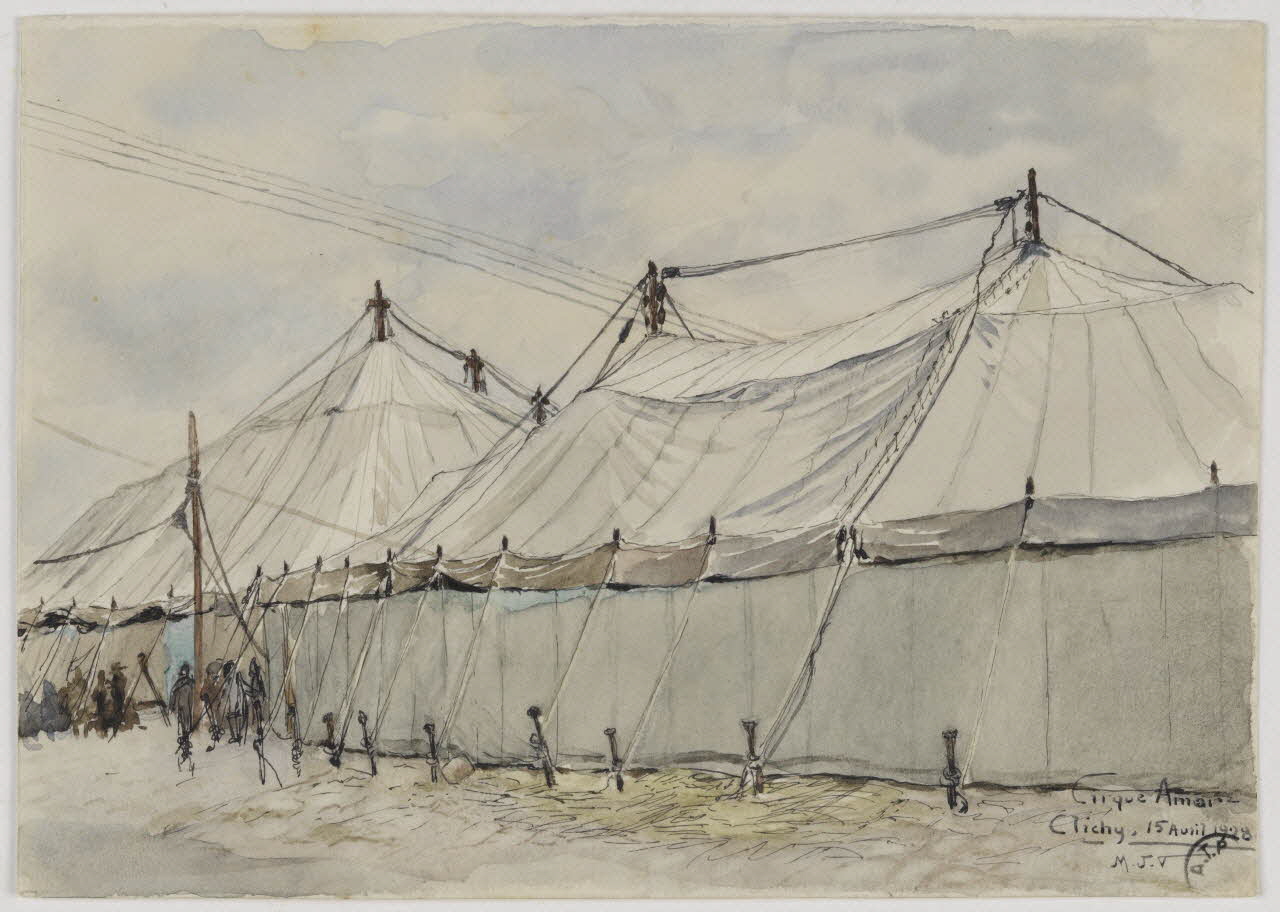 Marthe Vesque ; Juliette Vesque partie d'un ensemble de dessins Cirque Amar 1928 1968.102.18  Photo RMN-Grand Palais (Mucem)