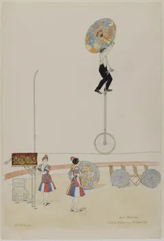 Marthe Vesque ; Juliette Vesque partie d'un ensemble de dessins Les Hassan  Cirque Médrano 1916 1968.102.192 Photo RMN-Grand Palais (Mucem)