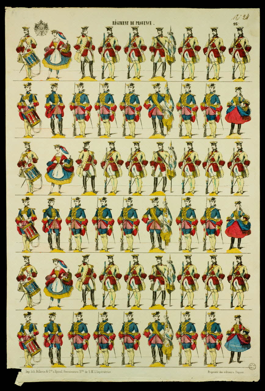 estampe REGIMENT DE PROVENCE. 1953.86.1318 Photo