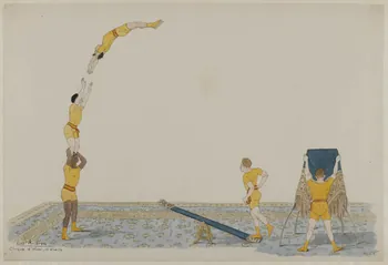 Marthe Vesque ; Juliette Vesque partie d'un ensemble de dessins Les Andreu  Cirque d'Hiver 1924 1968.102.204 Photo RMN-Grand Palais (Mucem)