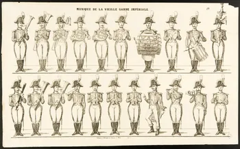 Charles Nicolas Gangel estampe MUSIQUE DE LA VIEILLE GARDE IMPERIALE. Metz 1852-1858 1953.86.1323 Photo