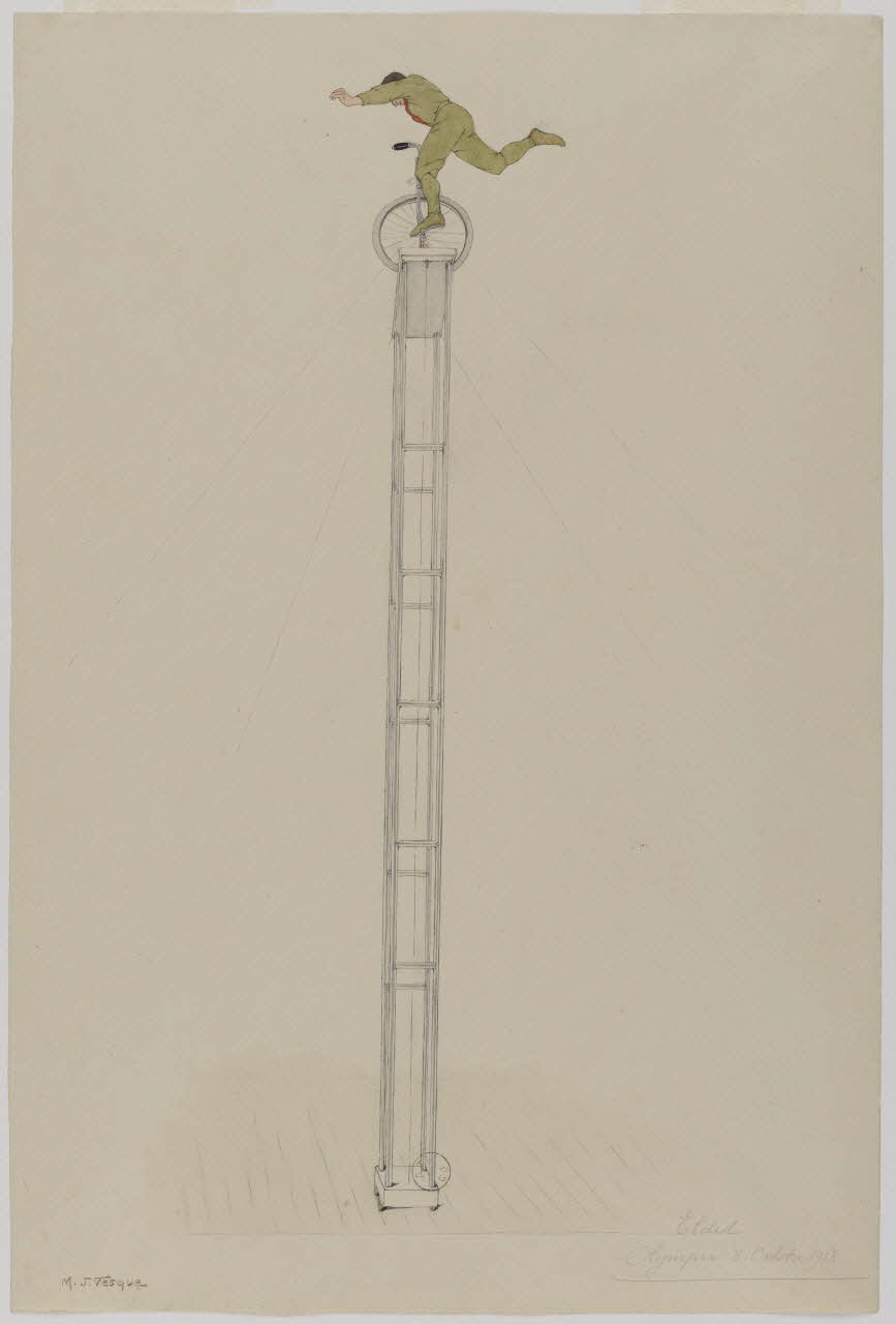 Marthe Vesque ; Juliette Vesque partie d'un ensemble de dessins Numéro de cirque : Eldid 1918 1968.102.212 Photo RMN-Grand Palais (Mucem)