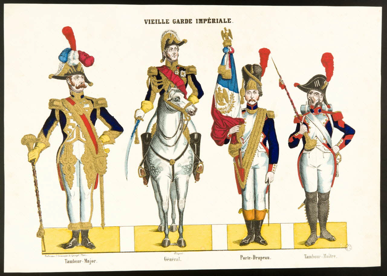 Charles Nicolas Gangel estampe VIEILLE GARDE IMPERIALE. Metz 1852-1858 1953.86.1324 Photo