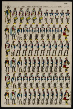 estampe GRENADIERS DE LA VIEILLE GARDE (sous Napoléon 1er. 1805). 1953.86.1330 Photo