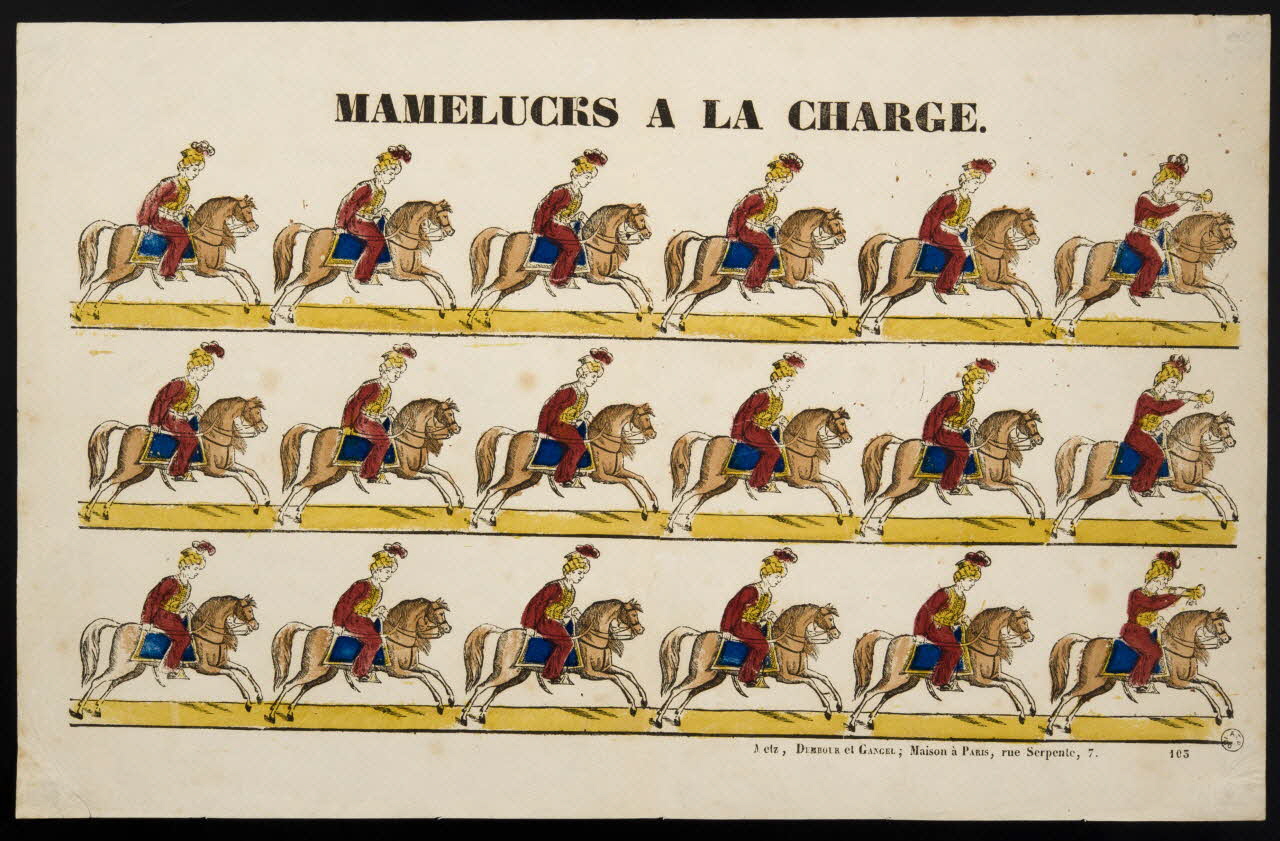 Dembour et Gangel estampe MAMELUCKS A LA CHARGE. Metz 1840-1852 1953.86.1339 Photo