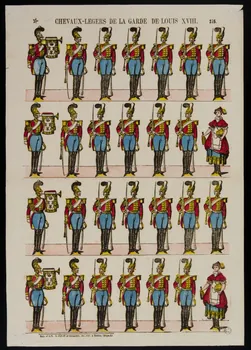 estampe CHEVAUX-LEGERS DE LA GARDE DE LOUIS XVIII. 1953.86.1342 Photo