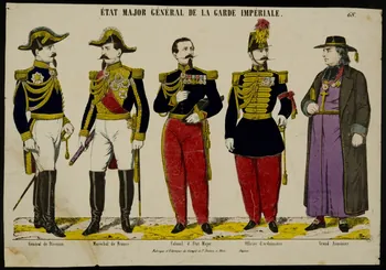 Gangel et Didion estampe ETAT MAJOR GENERAL DE LA GARDE IMPERIALE. Metz 1858-1868 1953.86.1347 Photo