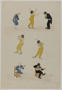 Marthe Vesque ; Juliette Vesque partie d'un ensemble de dessins Numéro de cirque : les Fratellini 1924 1968.102.55 Photo RMN-Grand Palais (Mucem)