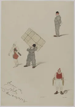 Marthe Vesque ; Juliette Vesque partie d'un ensemble de dessins Trois numéros de cirque : Beby 1925 1968.102.60 Photo RMN-Grand Palais (Mucem)