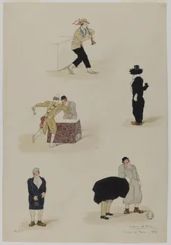 Marthe Vesque ; Juliette Vesque partie d'un ensemble de dessins Antonet et Beby  Cirque de Paris 1929 1968.102.61 Photo RMN-Grand Palais (Mucem)